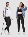 Women's Quick-Dry Hiking Pants with Pockets, Black