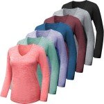 Women’s V-Neck Long Sleeve Workout Shirt