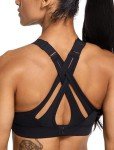 High Impact Adjustable Criss Cross Sports Bra for Large Bust