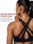 High Impact Adjustable Criss Cross Sports Bra for Large Bust