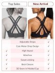 High Impact Adjustable Criss Cross Sports Bra for Large Bust