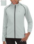 Women's Quick-Dry Convertible Running Jacket - Light Gray