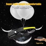 Rechargeable LED Headlamps with Motion Sensor - 2 Pack