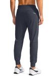 Men's Stretch Joggers with Zipper Pockets - Dark Gray