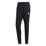 Adidas Men's Black Tapered Open Hem Pants