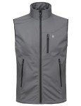 Men's Lightweight Windproof Softshell Vest - Gray XL
