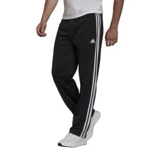 adidas Men's 3-Stripes Tracksuit Bottoms - Black