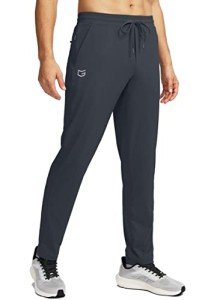 Men's Tapered Sweatpants with Zipper Pockets