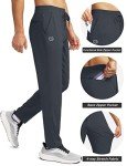 Men's Tapered Sweatpants with Zipper Pockets