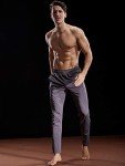 Men's Tapered Athletic Workout Pants - Grey