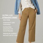 Lee Women's Ultra Lux Mid Rise Straight Pants