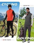 Men's Lightweight Windproof Golf Vest with Pockets