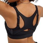 Champion Women's Zip Sports Bra - Black 38DD