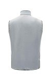 Men's Light Grey Fleece Golf Vest for Activewear