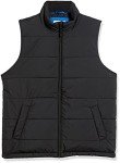 Men's Midweight Black Puffer Vest by Amazon Essentials