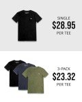 3 Pack Men's Active Workout Shirts