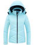 Light Blue Women's Waterproof Ski Jacket