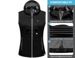 Women's Lightweight Hooded Softshell Vest - Black