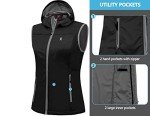 Women's Lightweight Hooded Softshell Vest - Black