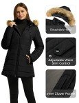 Wantdo Women's Warm Hooded Winter Parka - Black
