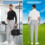 Men's Stretch Golf Joggers with Belt Loops