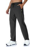 Men's Lightweight Jogger Pants with Pockets - Dark Grey