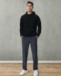 Men's Lightweight Jogger Pants with Pockets - Dark Grey