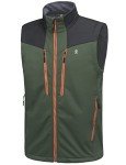 Men's Lightweight Fleece Lined Windproof Vest – Green