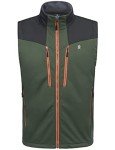 Men's Lightweight Fleece Lined Windproof Vest – Green