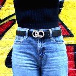 Gothic Python Print Women’s Statement Belt