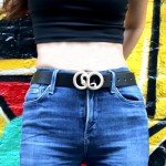 Gothic Python Print Women’s Statement Belt