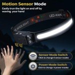 Rechargeable LED Headlamp Set with Motion Sensor
