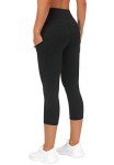 High Waist Yoga Capris with Pockets for Women