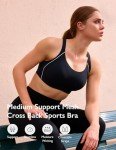 Women's Criss-Cross Back Padded Sports Bra