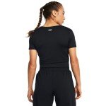 Under Armour Women's Black Cropped Short Sleeve Top