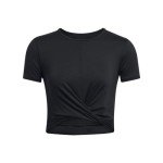 Under Armour Women's Black Cropped Short Sleeve Top
