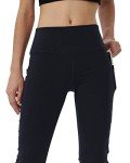 Women's Bootleg Yoga Pants with Hidden Pockets
