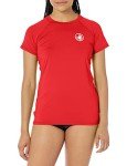 Women's UPF 50+ Short Sleeve Rashguard - Red