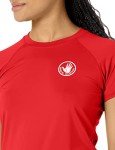 Women's UPF 50+ Short Sleeve Rashguard - Red