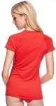 Women's UPF 50+ Short Sleeve Rashguard - Red