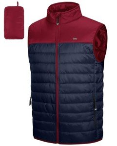 Men's Packable Insulated Puffer Vest for Activewear