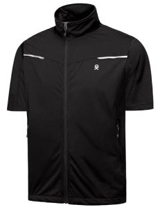 Men's Water-Resistant Windproof Vest in Black