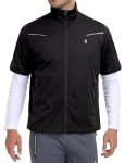 Men's Water-Resistant Windproof Vest in Black