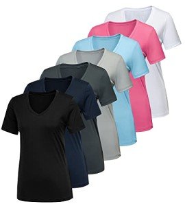 7-Pack Women's Quick-Dry Workout Shirts