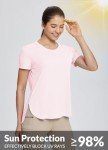 BALEAF Women's UV Protection Short Sleeve Workout Top