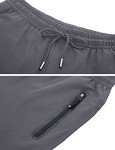 Men's Lightweight Jogger Pants with Zipper Pockets