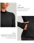 Women's Thermal Mock Neck Long Sleeve Shirt