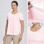 BALEAF Women's UV Protection Short Sleeve Workout Top