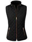 Women’s Lightweight Quilted Zip Vest - Black