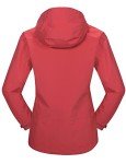 Women's Lightweight Waterproof Rain Jacket - Watermelon Red